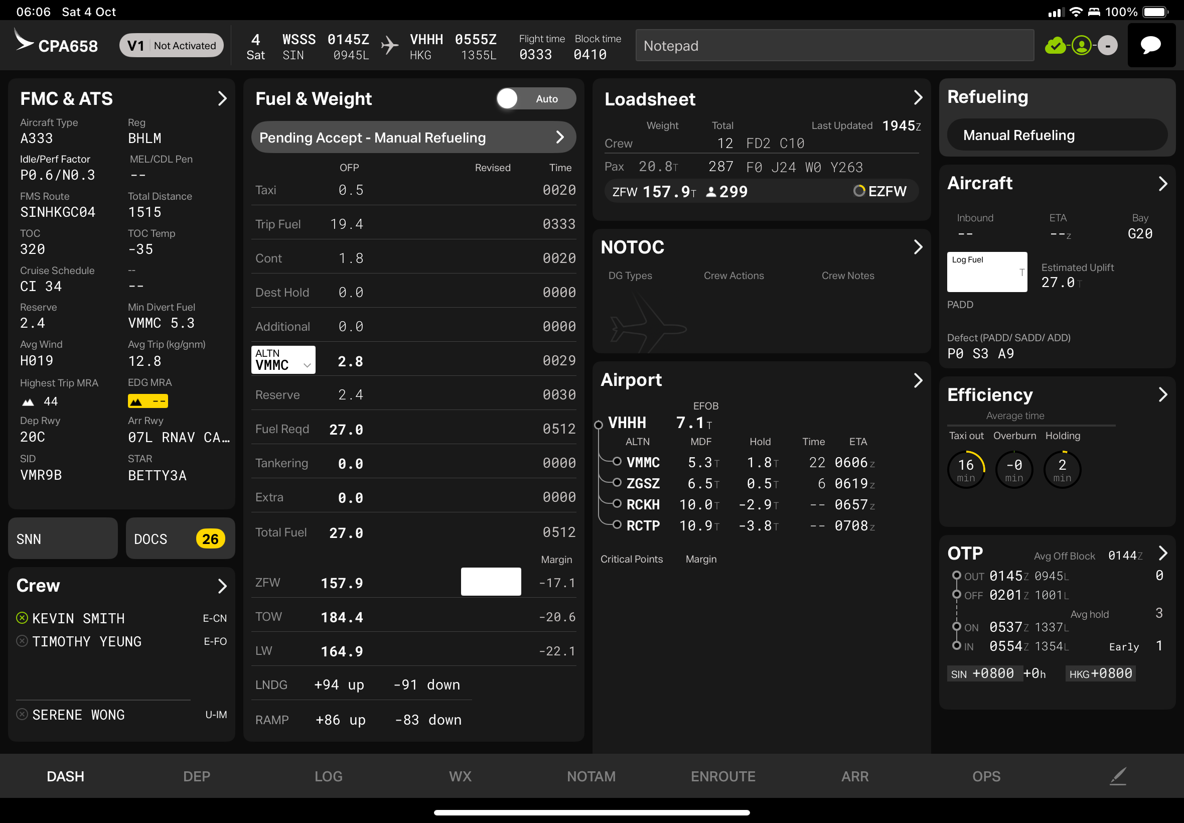 Flight Folder dashboard source screenshot for FlightCapture